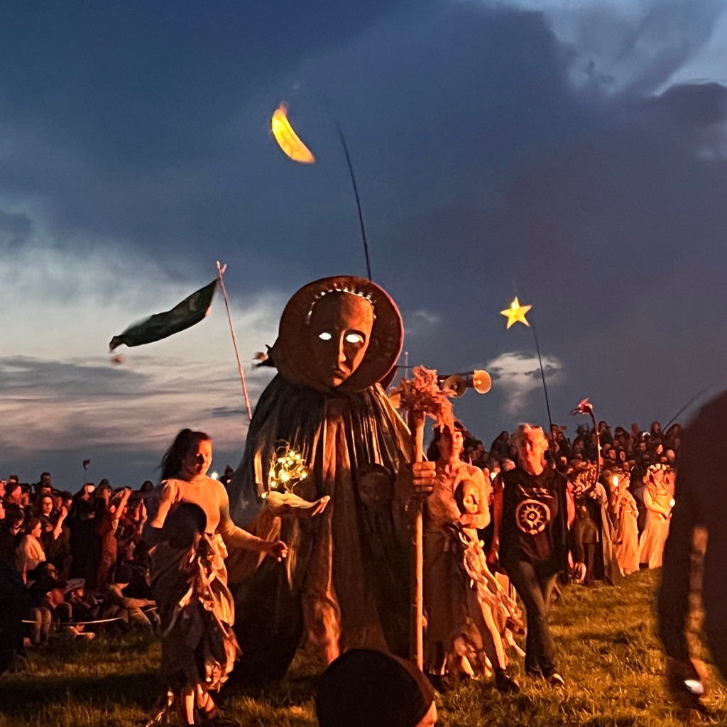 Bealtaine Fire Festival at Hill of Uisneach – Night